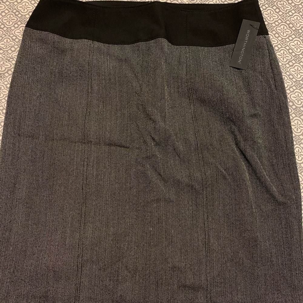 Black & White Pencil Skirt